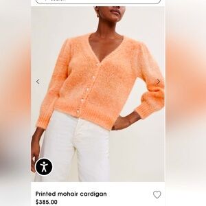 Maje Printed mohair cardigan